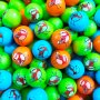 Жевательная резинка 24 мм с принтом "Птички"
